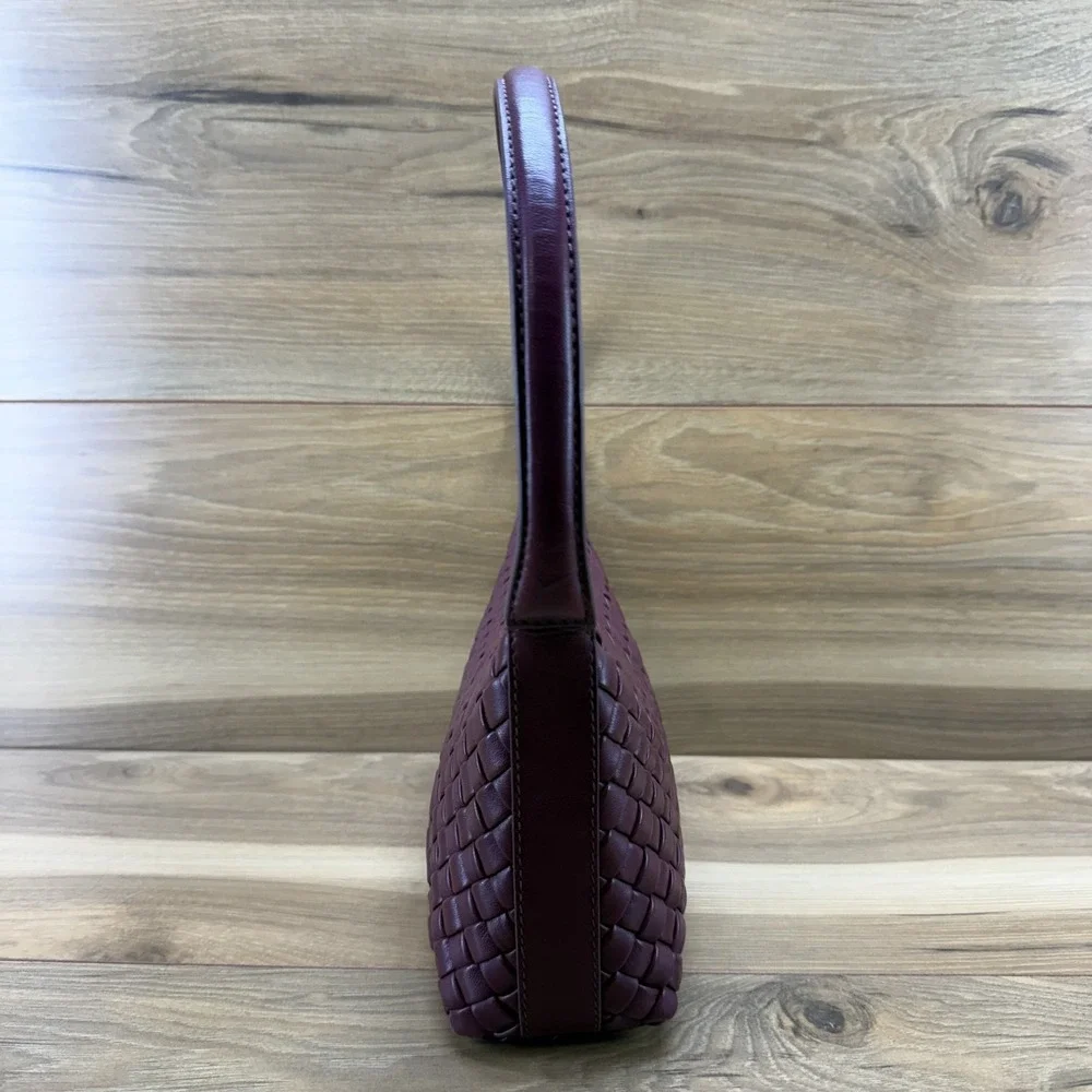 Walter Baker Hazel Hand Woven‎ Baguette Small Hobo Bag Soft Leather
